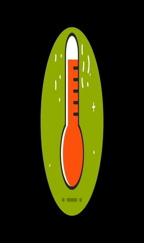 Hot Premium flat icon animated with alpha channel Stock Footage 101584515