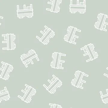 Hot pressing press line vector seamless pattern Stock Illustration