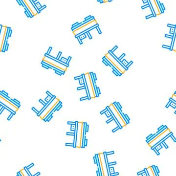 Hot pressing press vector seamless pattern 스톡 일러스트