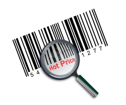 Hot price barcode Stock Illustration