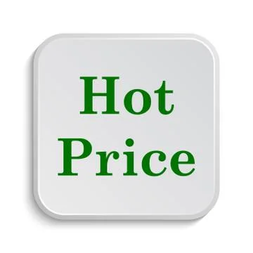 Hot price icon. Internet button on white background.. Stock Illustration