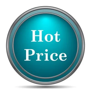 Hot price icon. Internet button on white background.. Stock Illustration