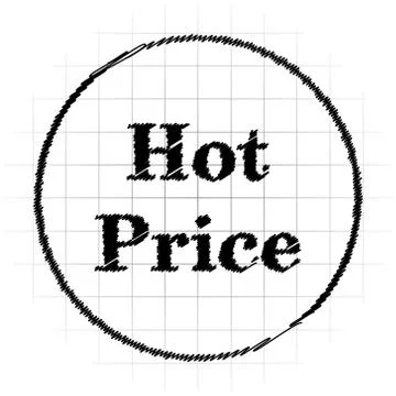 Hot price icon. Internet button on white background.. Stock Illustration
