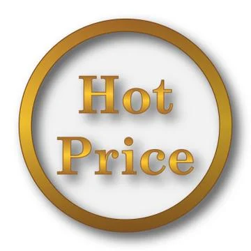 Hot price icon. Internet button on white background.. Stock Illustration