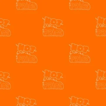 Hot price pattern vector orange Stock Illustration