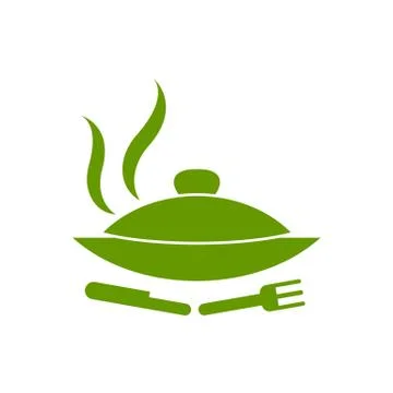 Hot proper meal plate vector illustration icon isolated on the white backgrou Stock Illustration