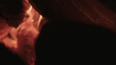 Hot red burning fire 库存影片 88349592