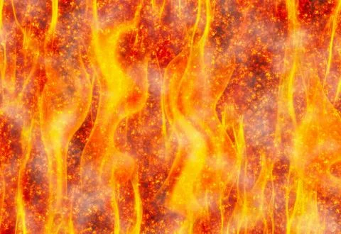 Hot red fire background Stock Illustration