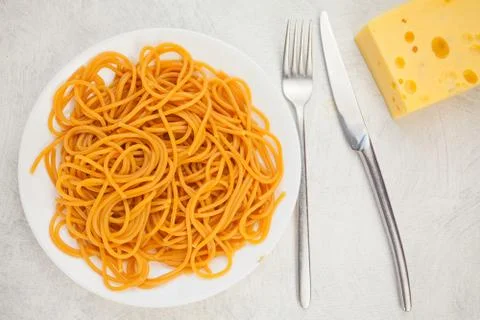 Hot red paste on beautiful plate Stock Photos