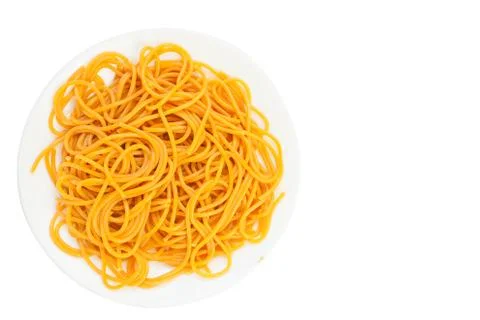 Hot red paste on beautiful plate Stock Photos