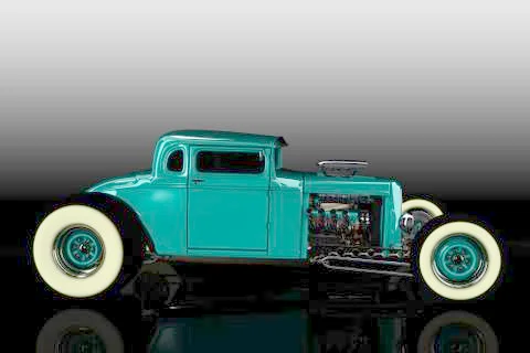 Hot Rod 3D render Stock Illustration