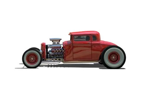 Hot Rod 3D render Stock Illustration