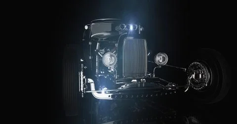 Hot Rod 3D render Stock Illustration