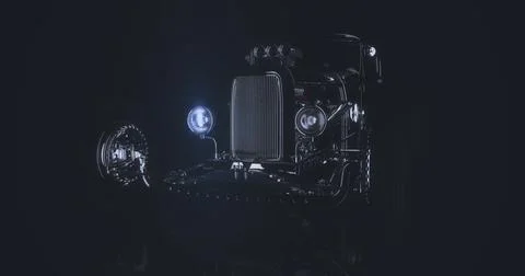 Hot Rod 3D render Stock Illustration