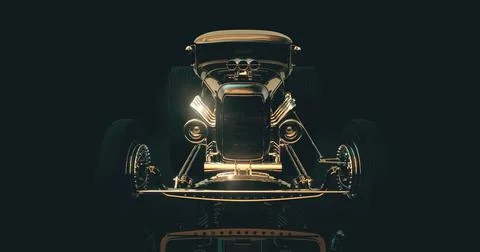 Hot Rod 3D render Stock Illustration