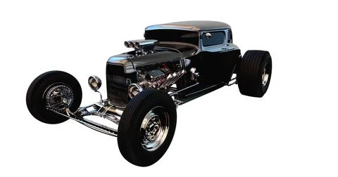 Hot Rod 3D render Stock Illustration