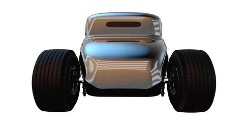 Hot Rod 3D render Stock Illustration