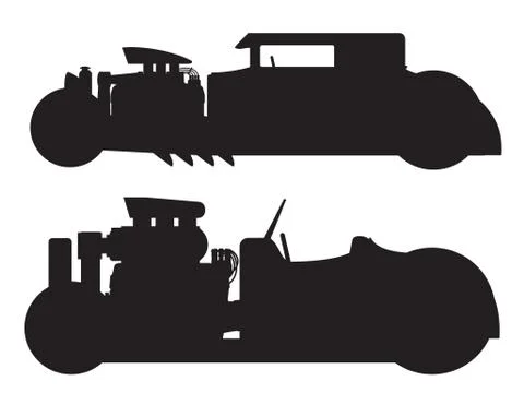 Hot rod car Stock Illustration