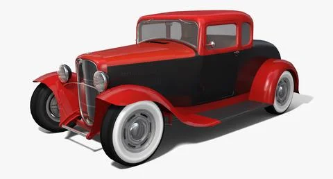 Hot Rod Coupe 32 3D Model