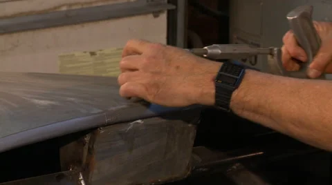 Hot rod custom work 5 Stock Footage 51351480