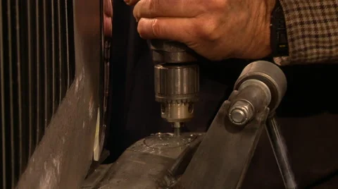 Hot rod custom work drill Stock Footage 45174698