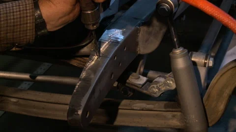 Hot rod custom work drill front Stock Footage 51286360