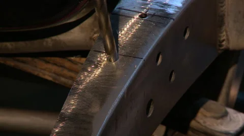 Hot rod custom work drill front 2 Stock Footage 51290873