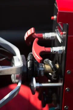 Hot Rod, detail of the control panel Stock Photos