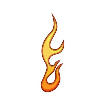 Hot rod flame decal design element Stock Illustration