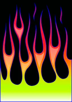 Hot-rod flames Illustrazione stock