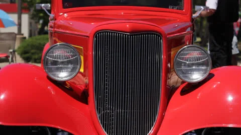 Hot Rod Front View Stock Footage 25240084