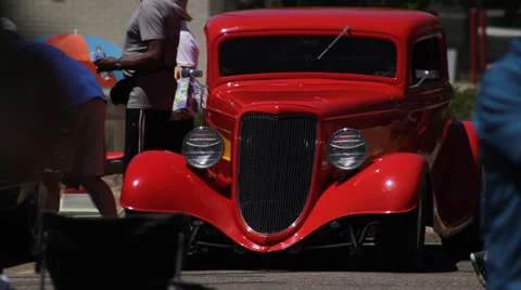 Hot Rod Full Frontal Stock Footage 25239711