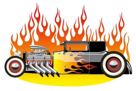 Hot rod Stock Illustration