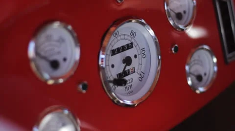 Hot Rod Interior Stock Footage 25239708