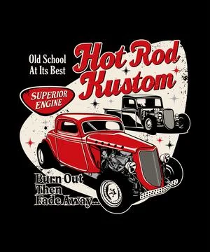Hot Rod Kustom Stock Illustration