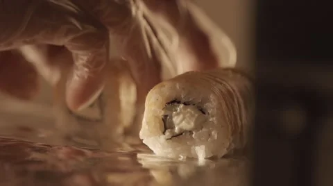 Hot rolls in slow motion Stock Footage 67863408