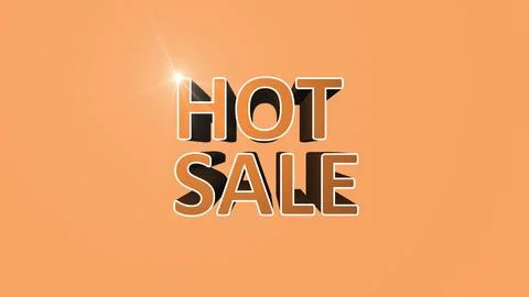 Hot sale 3d text Stock Illustration