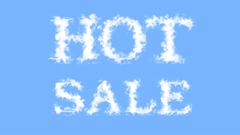 Hot Sale cloud text effect sky isolated background 스톡 동영상 139636273