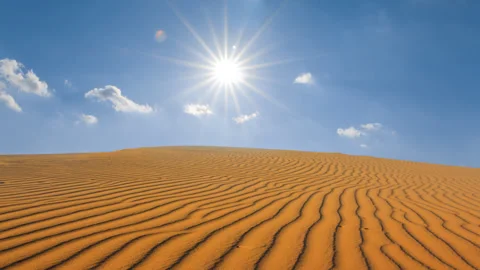 Hot sand desert time lapse scene Vídeos de archivo 266127574