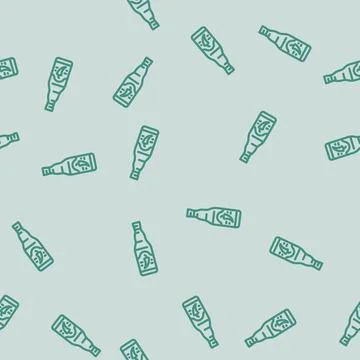 Hot sauce condiment line vector seamless pattern Illustrazione stock