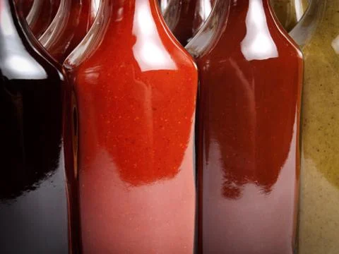 Hot sauces Stock Photos