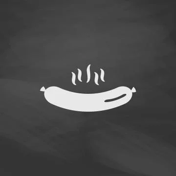 Hot Sausage computer symbol Stock Illustration