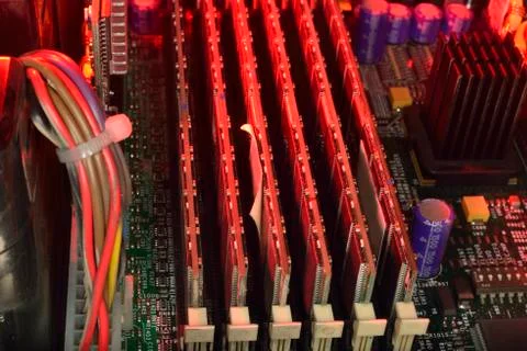 Hot server RAM Stock Photos