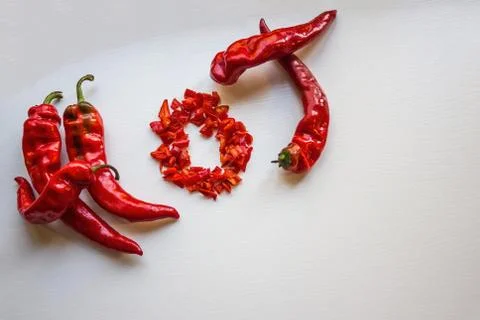 Hot, sharp, spicy. Stock Photos