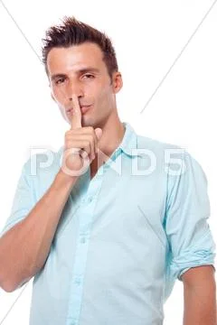 Hot silence model Stock Photos