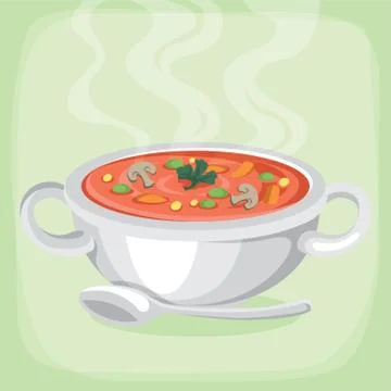 Hot Soup Illustration