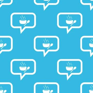 Hot soup message pattern Illustrazione stock