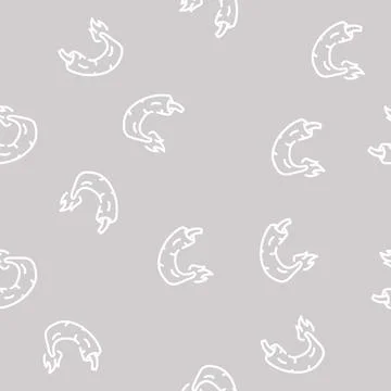 Hot spice pepper vegetable line vector seamless pattern 스톡 일러스트