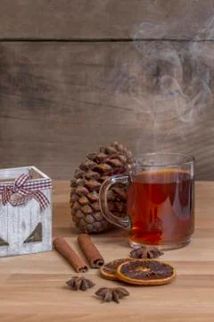 Hot spiced wine Stock Photos
