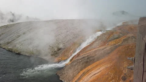 Hot Spring and River 02 UHD Stock Footage 179148899